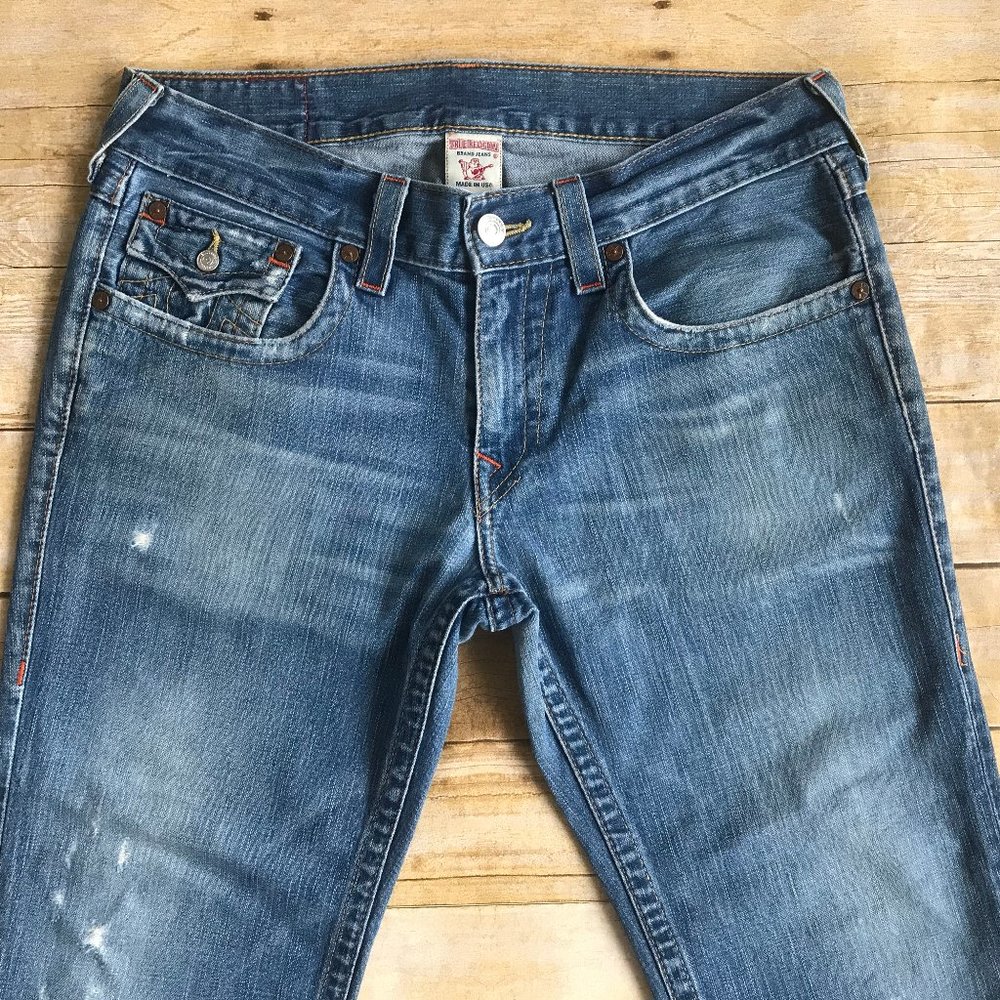 True Religion Billy Straight Jeans Sz 34 X 31